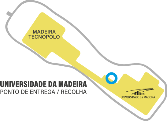 Mapa do ponto de recolha e entrega